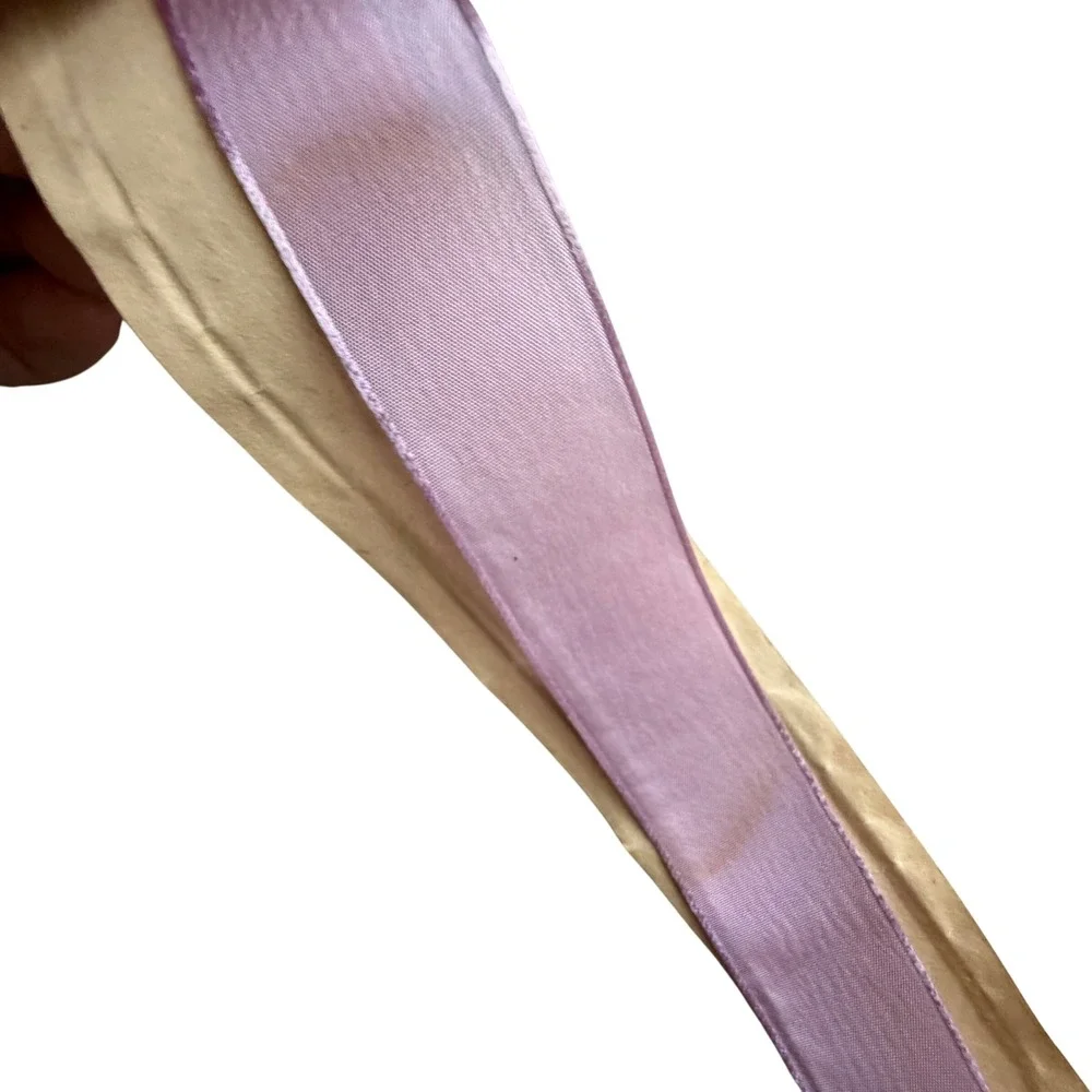 VTG Unbranded Lavender Satin Ribbon‎ 1 Inch 21/2 Yards READ!